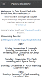 Mobile Screenshot of pack6brookline.org